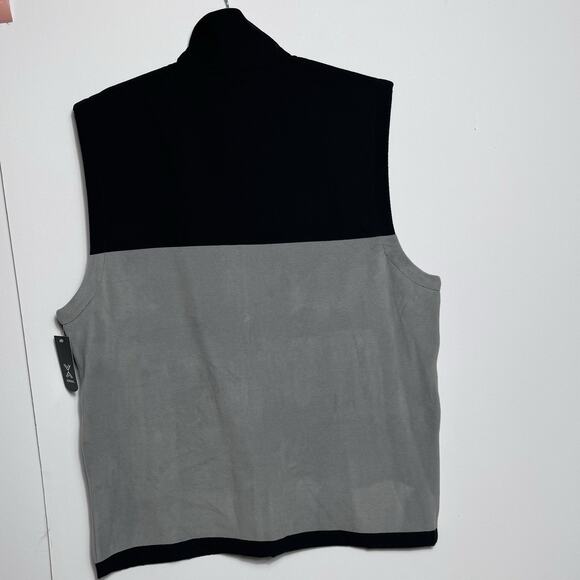 Xersion Big & Tall Mock Neck Fleece Vest Black Gray XLT Layering Piece NSYNC - Picture 3 of 13